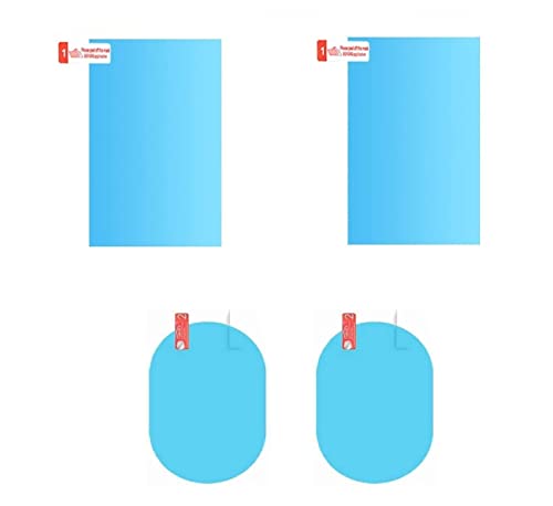 ibimble Car Accessories Car Mirror Waterproof Film Anti Fog Film For Car Mirror Rain Proof Film For Car Mirror PET material for All Vehicles Set of 4 ibimble Car Accessories Car Mirror Waterproof Film Anti Fog Film For Car Mirror Rain Proof Film For Car Mirror PET material for All Vehicles Set of 4