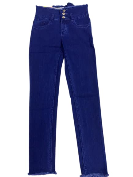 PRANAM TRADERS Levos 3 button high waist silky fibric Colour denim blue PRANAM TRADERS Levos 3 button high waist silky fibric Colour denim blue