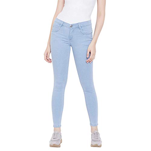 D.C. Dhrumi Creations Women Silky Denim Jeans – Ice Blue D.C. Dhrumi Creations Women Silky Denim Jeans – Ice Blue