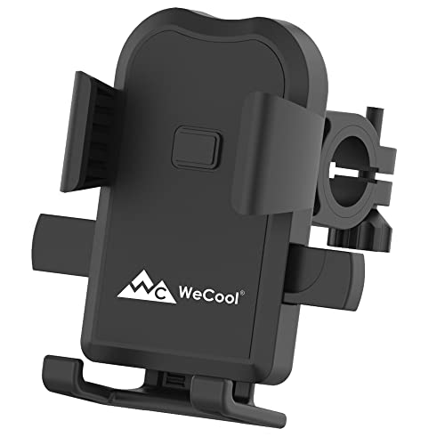WeCool B1 Mobile Holder for Bikes or Bike Mobile Holder for Maps and GPS Navigation, one Click Locking, Firm Gripping, Anti Shake and Stable Cradle Clamp with 360° Rotation Bicycle Phone Mount WeCool B1 Mobile Holder for Bikes or Bike Mobile Holder for Maps and GPS Navigation, one Click Locking, Firm Gripping, Anti Shake and Stable Cradle Clamp with 360° Rotation Bicycle Phone Mount