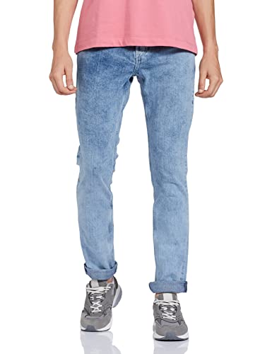 Lee Bleach Indigo Solid Slim Fit Jeans Lee Bleach Indigo Solid Slim Fit Jeans