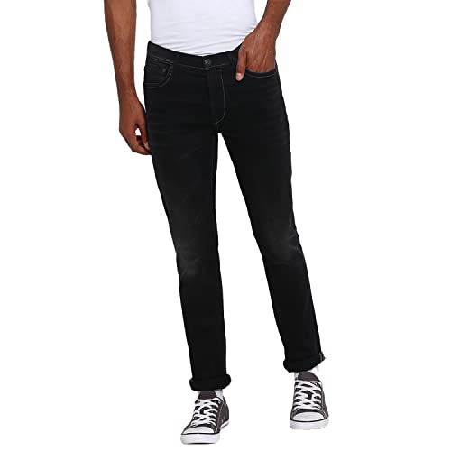 Lee Men Bruce Rinse Black Skinny Fit Jeans