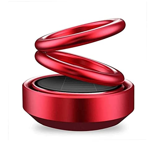 The Cosmetic Town Solar Car Fragrance Double Ring Rotating Car Aromatherapy Home Office Air Fresher Decoration Perfume Diffuser (Red) The Cosmetic Town Solar Car Fragrance Double Ring Rotating Car Aromatherapy Home Office Air Fresher Decoration Perfume Diffuser (Red)