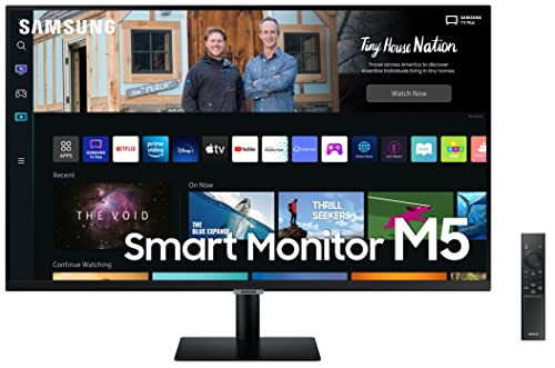Samsung 32-inch(80.13cm) M5 FHD Smart Monitor, Speakers, Remote, 1 Billion Color, Smart TV apps, Samsung TV Plus, Office 365, Apple Airplay, Samsung Dex, Bluetooth (LS32BM500EWXXL, Black) Samsung 32-inch(80.13cm) M5 FHD Smart Monitor, Speakers, Remote, 1 Billion Color, Smart TV apps, Samsung TV Plus, Office 365, Apple Airplay, Samsung Dex, Bluetooth (LS32BM500EWXXL, Black)