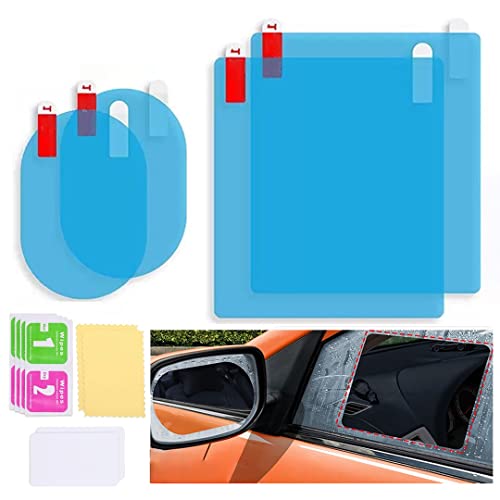 Deejay Universal Car Accessories Rear-View Mirror Waterproof Anti Fog Rainproof Anti-Water Protective Film Sticker for Car (Square – 2 PCs + Oval – 2 PCs) Deejay Universal Car Accessories Rear-View Mirror Waterproof Anti Fog Rainproof Anti-Water Protective Film Sticker for Car (Square – 2 PCs + Oval – 2 PCs)