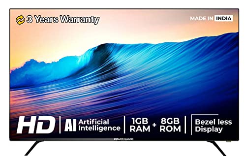 Power Guard 80 cm (32 inches) Frameless HD Ready Smart Android LED TV PG32S1 (Black) Power Guard 80 cm (32 inches) Frameless HD Ready Smart Android LED TV PG32S1 (Black)