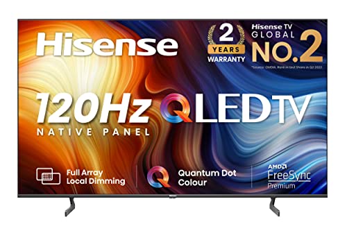 Hisense 139 cm (55 inches) 4K Ultra HD Smart IPS QLED TV 55U7H (Black) Hisense 139 cm (55 inches) 4K Ultra HD Smart IPS QLED TV 55U7H (Black)