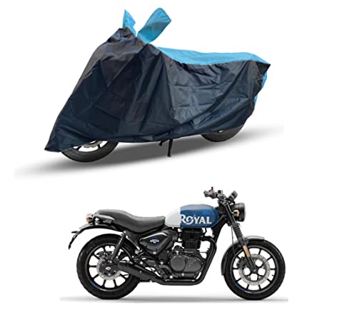 RiderShine Hunter 350 Two Wheeler Bike Cover Accessories – Dustproof – UV Protection – Premium Bike Cover_Black Aqua RiderShine Hunter 350 Two Wheeler Bike Cover Accessories – Dustproof – UV Protection – Premium Bike Cover_Black Aqua