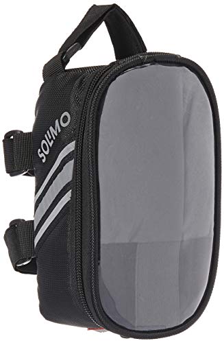 Amazon Brand – Solimo Bicycle Frame Saddle Bag with Touchscreen Pocket for Smartphone Amazon Brand – Solimo Bicycle Frame Saddle Bag with Touchscreen Pocket for Smartphone