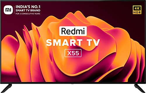 Redmi 139 cm (55 inches) 4K Ultra HD Android Smart LED TV X55 | L55M6-RA (Black) Redmi 139 cm (55 inches) 4K Ultra HD Android Smart LED TV X55 | L55M6-RA (Black)