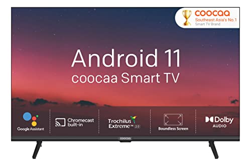 Coocaa 108 cm (43 inches) Frameless Series Full HD Smart Certified Android IPS LED TV 43S7G (Black)