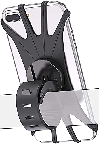 Sounce Bike Phone Mount/Holder, 360 Rotation Silicone Bicycle Phone Holder/Mount, Universal Motorcycle Handlebar Mount Compatible with All Smartphones Sounce Bike Phone Mount/Holder, 360 Rotation Silicone Bicycle Phone Holder/Mount, Universal Motorcycle Handlebar Mount Compatible with All Smartphones