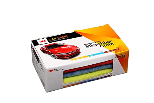 3M Car Care Microfiber Cloth (3 Pieces) | Non-Scratching Cloth for Exterior, Interior and Glass | Absorbent Microfiber Technology 3M Car Care Microfiber Cloth (3 Pieces) | Non-Scratching Cloth for Exterior, Interior and Glass | Absorbent Microfiber Technology