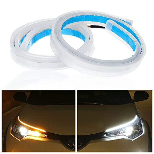 GoMechanic Ultra-fine DRL Daytime Running Universal Car Flexible LED Light Strip Set of 2 GoMechanic Ultra-fine DRL Daytime Running Universal Car Flexible LED Light Strip Set of 2