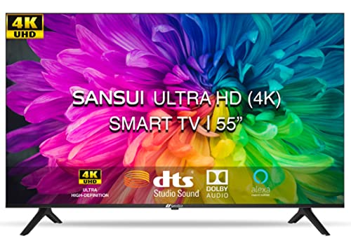 Sansui 140cm (55 inches) 4K Ultra HD Certified Android LED TV JSW55ASUHD (Mystique Black) With Dolby Audio and DTS Sansui 140cm (55 inches) 4K Ultra HD Certified Android LED TV JSW55ASUHD (Mystique Black) With Dolby Audio and DTS