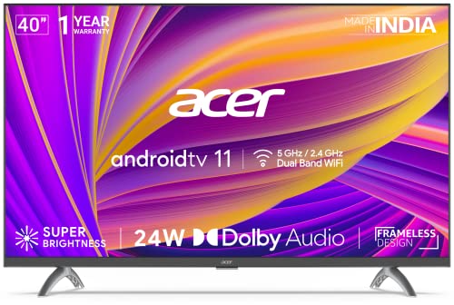Acer 100 cm (40 inches) P Series Full HD Android Smart LED TV AR40AR2841FDFL (Black) Acer 100 cm (40 inches) P Series Full HD Android Smart LED TV AR40AR2841FDFL (Black)