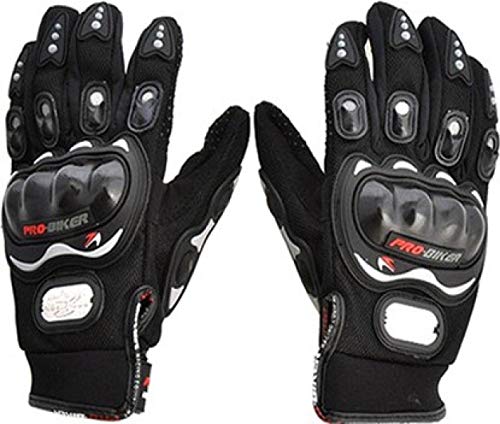 Probiker Synthetic Leather Motorcycle Gloves (Black, M) Probiker Synthetic Leather Motorcycle Gloves (Black, M)