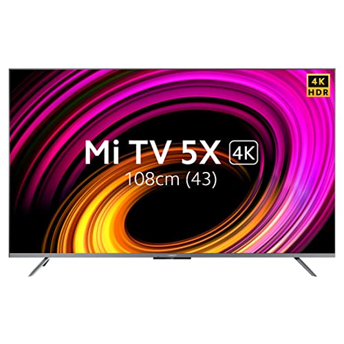 Mi 108 cm (43 inches) 5X Series 4K Ultra HD LED Smart Android TV L43M6-ES (Grey) Mi 108 cm (43 inches) 5X Series 4K Ultra HD LED Smart Android TV L43M6-ES (Grey)
