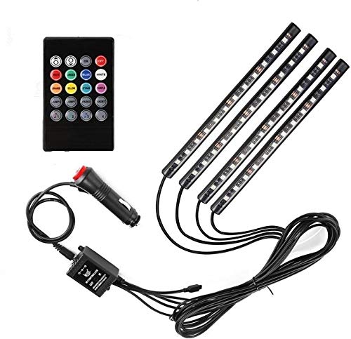 AutoBizarre 12 LED Multicolor Music Controlled Sound Activated for Car Interior Atmosphere Light (Works with All Cars) AutoBizarre 12 LED Multicolor Music Controlled Sound Activated for Car Interior Atmosphere Light (Works with All Cars)