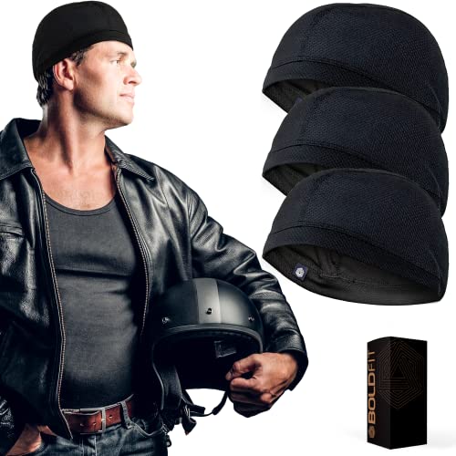 Boldfit Helmet Skull Caps for Men Bike Cotton Head Caps for Men Hair Inner Helmet Cover Cap for Bikers Sweat Cooling Skull Cap for Cycling, Motorcycle, Running Helmet Cap for Men – Black Pack of 3 Boldfit Helmet Skull Caps for Men Bike Cotton Head Caps for Men Hair Inner Helmet Cover Cap for Bikers Sweat Cooling Skull Cap for Cycling, Motorcycle, Running Helmet Cap for Men – Black Pack of 3