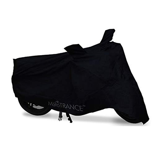 MotoTrance ESSENTIALS Black Bike Cover – Royal Enfield Bullet Electra Twinspark | With Storage Bag | Water Resistant | Dust and Heat Protection | Mirror Pockets | 5-Thread Interlock Stitching | Motorcycle Cover | Stylish Bike Accessories (Black) MotoTrance ESSENTIALS Black Bike Cover – Royal Enfield Bullet Electra Twinspark | With Storage Bag | Water Resistant | Dust and Heat Protection | Mirror Pockets | 5-Thread Interlock Stitching | Motorcycle Cover | Stylish Bike Accessories (Black)