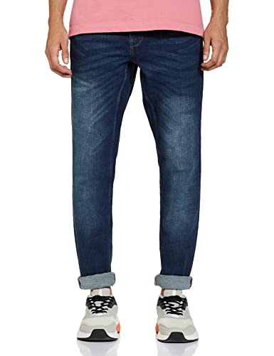 U.S. POLO ASSN. Men Blue Mid Rise Whiskered Jeans