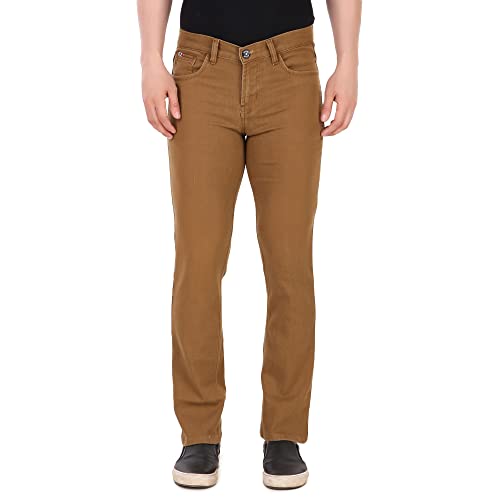 DELEXO Mans Straight Fit High-Rise Bootcut Stretchable Denim Jeans