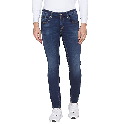 Spykar Men’s Cotton Skinny Fit Full Length Jeans (Dark Blue) (SS-02BA-06) Spykar Men’s Cotton Skinny Fit Full Length Jeans (Dark Blue) (SS-02BA-06)