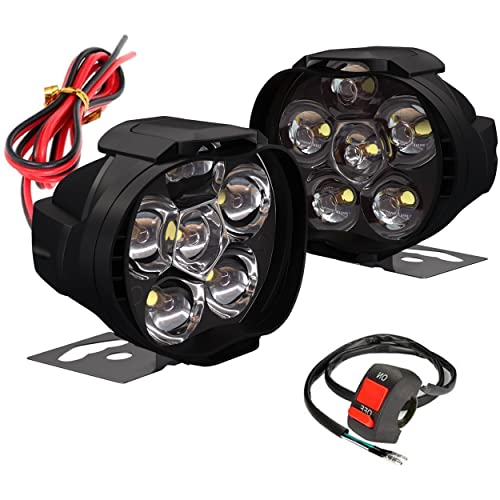 Allextreme EXL3FWS Universal LED Fog Light Driving Work Lamp for Bike Cars and Motorcycle (6 Led, 2Pcs With Switch) Allextreme EXL3FWS Universal LED Fog Light Driving Work Lamp for Bike Cars and Motorcycle (6 Led, 2Pcs With Switch)