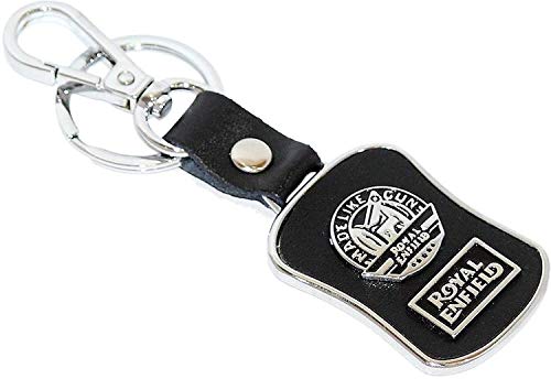 Mistazzo® Leather Car Bike Logo Keychain for Royal Enfield Key Chain Accessories Keyring with Logo(Black) Mistazzo® Leather Car Bike Logo Keychain for Royal Enfield Key Chain Accessories Keyring with Logo(Black)