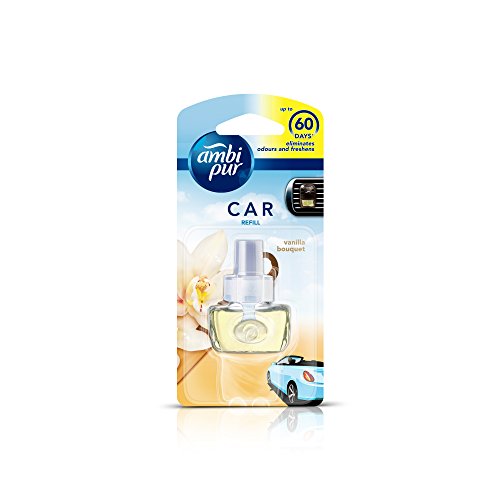 Ambi Pur Car Air Freshener Refill Aerosol, Vanilla Bouquet, 7.5 ml Ambi Pur Car Air Freshener Refill Aerosol, Vanilla Bouquet, 7.5 ml