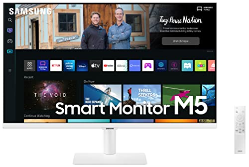 Samsung 27-inch(68.58cm) M5 FHD Smart Monitor, Speakers, Remote, 1 Billion Color, Smart TV apps, TV Plus, Office 365, Apple Airplay, Dex, Bluetooth (LS27BM501EWXXL, White) Samsung 27-inch(68.58cm) M5 FHD Smart Monitor, Speakers, Remote, 1 Billion Color, Smart TV apps, TV Plus, Office 365, Apple Airplay, Dex, Bluetooth (LS27BM501EWXXL, White)