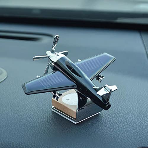 AutoBizarre Black Aeroplane Aircraft Shaped Solar Powered Rotating Fan Car Air Freshener Car Dashboard Accessory For Car Interior Decoration For All Cars AutoBizarre Black Aeroplane Aircraft Shaped Solar Powered Rotating Fan Car Air Freshener Car Dashboard Accessory For Car Interior Decoration For All Cars
