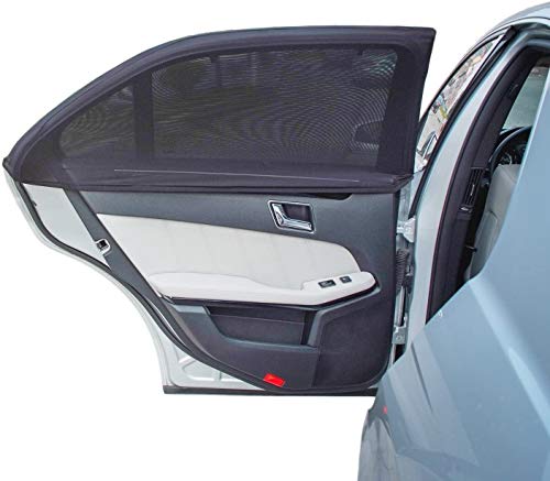 Lukzer Pack of 2 Universal Compatible Car Side Window Sun Shade Pullover UV Protection Mesh Curtain Net Curtain (Black) Lukzer Pack of 2 Universal Compatible Car Side Window Sun Shade Pullover UV Protection Mesh Curtain Net Curtain (Black)
