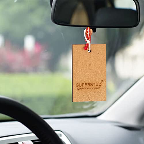 SUPERSTUD Hanging Car Perfume | Alcohol Free Car Air Freshener For Every Car Type, 100% Natural | Long-lasting | Made In INDIA (Pure Kasturi) SUPERSTUD Hanging Car Perfume | Alcohol Free Car Air Freshener For Every Car Type, 100% Natural | Long-lasting | Made In INDIA (Pure Kasturi)