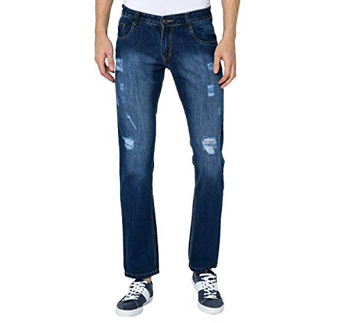 STUDIO NEXX Men’s Blue Slim Fit Jeans
