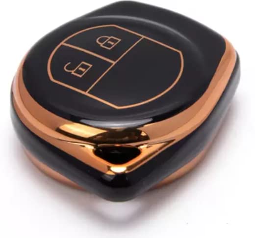 ABUNDANCE TPU Car Key Cover Black & Golden Compatible for Maruti Suzuki Swift, Baleno, Brezza, Ciaz, Celerio, Wagonar, S-presso, S-Cross, ABUNDANCE TPU Car Key Cover Black & Golden Compatible for Maruti Suzuki Swift, Baleno, Brezza, Ciaz, Celerio, Wagonar, S-presso, S-Cross,