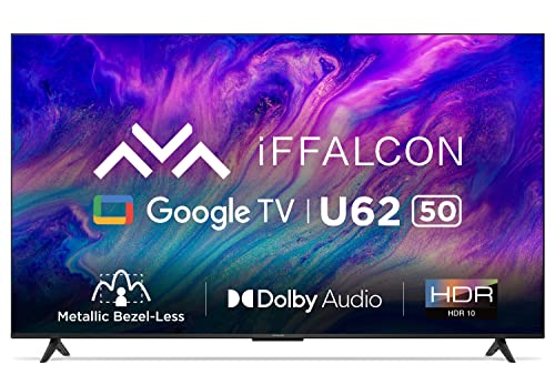 iFFALCON 126 cm (50 inches) 4K Ultra HD Smart LED Google TV iFF50U62 (Black)