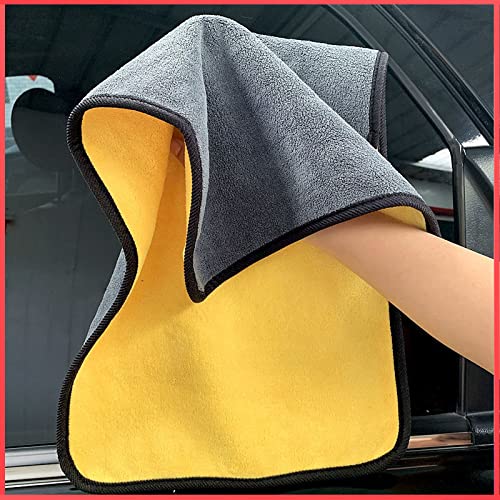 Wolpin Microfibre Car Cloth 4 Pcs (60×30 cm + 30×30 cm) 800 GSM, Thick Plush Lint & Streak-Free Multipurpose Double-Sided Cloths Automotive Towels for Car Bike Cleaning Polishing Washing & Detailing Wolpin Microfibre Car Cloth 4 Pcs (60×30 cm + 30×30 cm) 800 GSM, Thick Plush Lint & Streak-Free Multipurpose Double-Sided Cloths Automotive Towels for Car Bike Cleaning Polishing Washing & Detailing