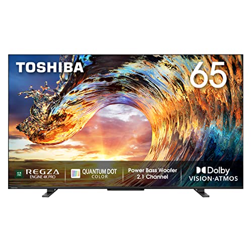 TOSHIBA 164 cm (65 inches) 4K Ultra HD Smart QLED Google TV 65M550LP (Black) TOSHIBA 164 cm (65 inches) 4K Ultra HD Smart QLED Google TV 65M550LP (Black)