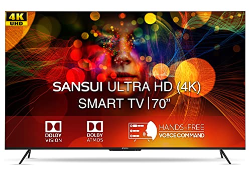 SANSUI 178 cm (70 inches) 4K Ultra HD Smart Android LED TV JSW70ASUHDFF (Ebony Black)