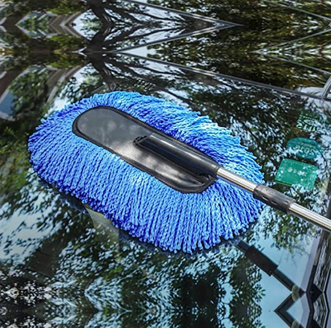 Ruwah Telescopic Car Wax Drag Nano Fiber Car Duster/Wash Brush Exterior Interior Cleaning Kit 1 Pcs Set (Multicolor) Ruwah Telescopic Car Wax Drag Nano Fiber Car Duster/Wash Brush Exterior Interior Cleaning Kit 1 Pcs Set (Multicolor)