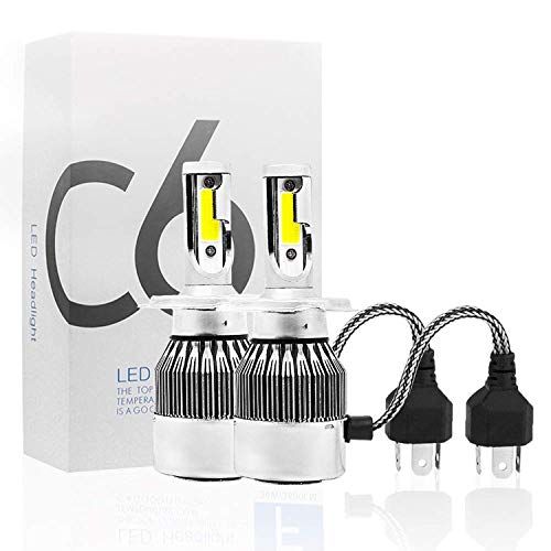 C6 12V H4 Car LED Headlight Cool White (Set of 2) C6 12V H4 Car LED Headlight Cool White (Set of 2)